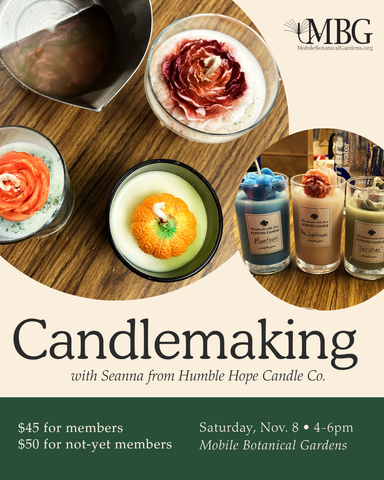 NEW! Candle Making Class by Seanna of the Humble Hope Candle Co.