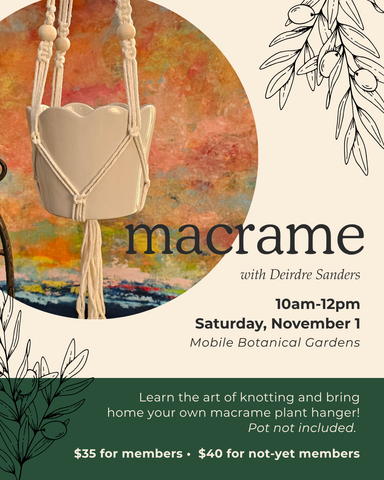NEW! Macrame Plant Hanger Workshop